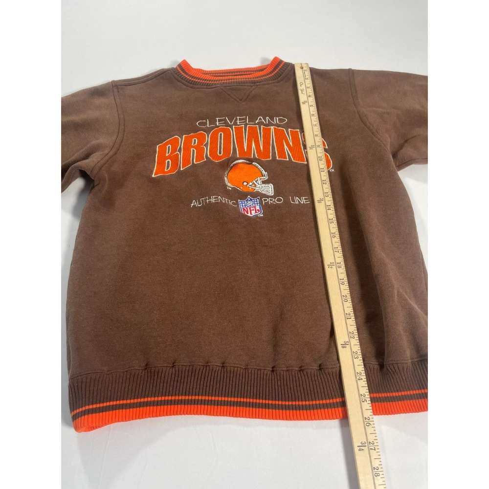 Vintage Cleveland Browns Sweatshirt Mens M Brown NFL Pro Line Logo Athletic 90s - Picture 5 of 6